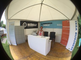 Junge-Wirtschaft-Klagenfurt-Chefin Melanie Sass am "Check In"