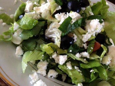 Herrlicher Salat bei Fuzzy im Parkhaus…